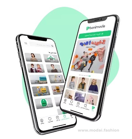 اپلیکیشن و وبسایت بانی مد
