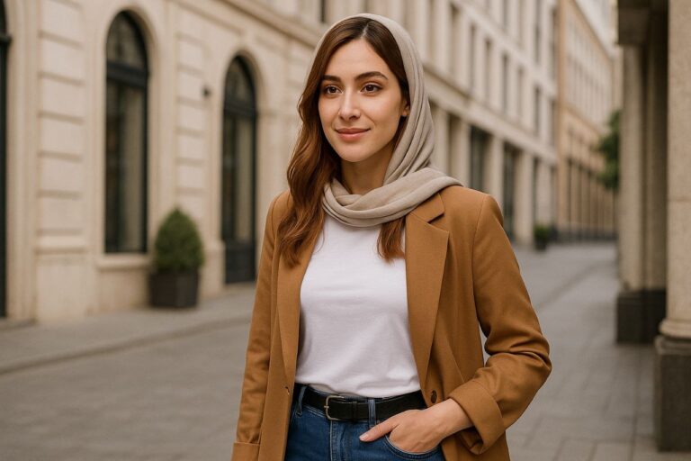 تیشرت مناسب برای زیر مانتو و کت زنانه
