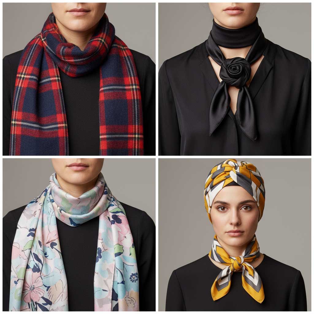 نحوه انتخاب روسری مناسب