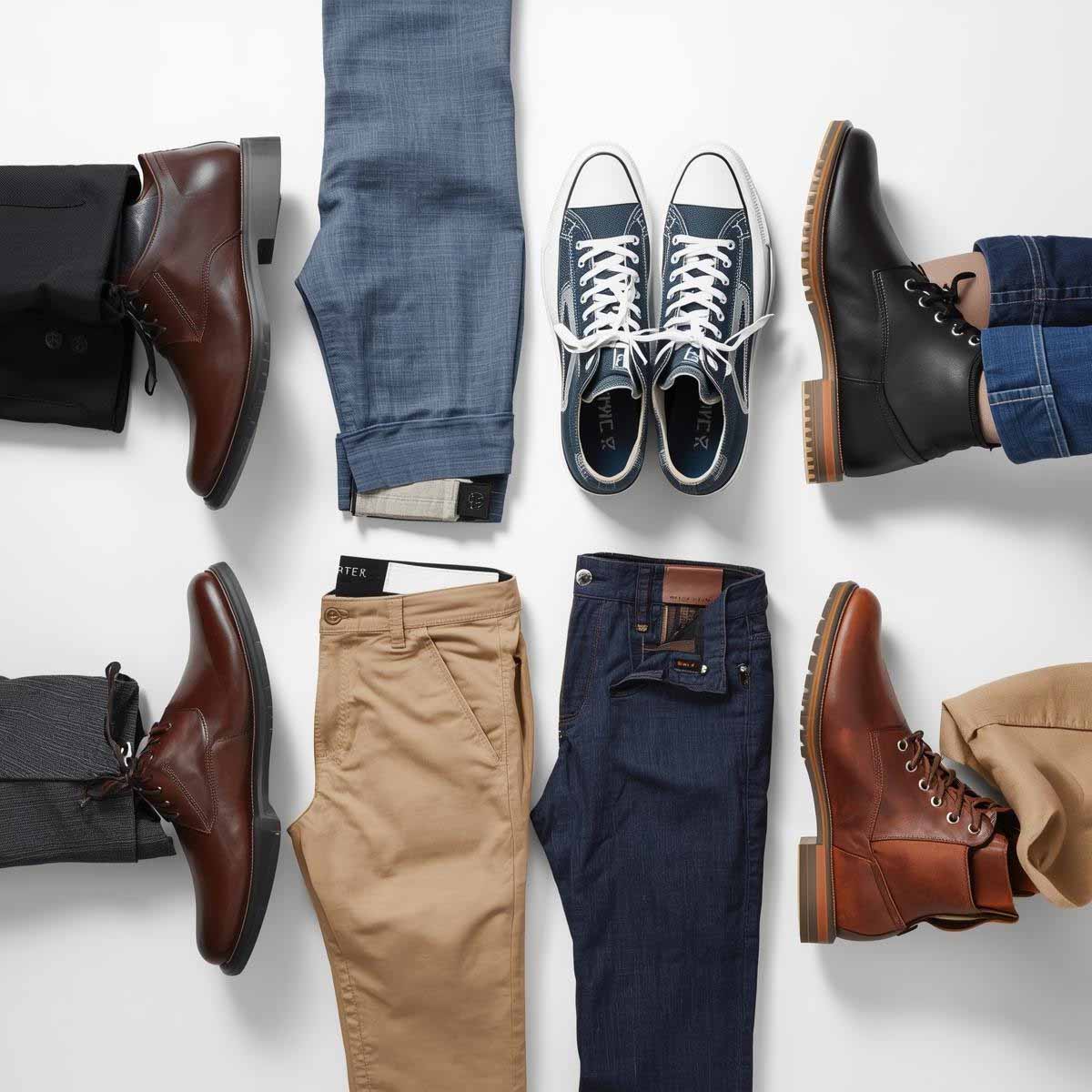 انواع کفش مردانه و هماهنگی با شلوار