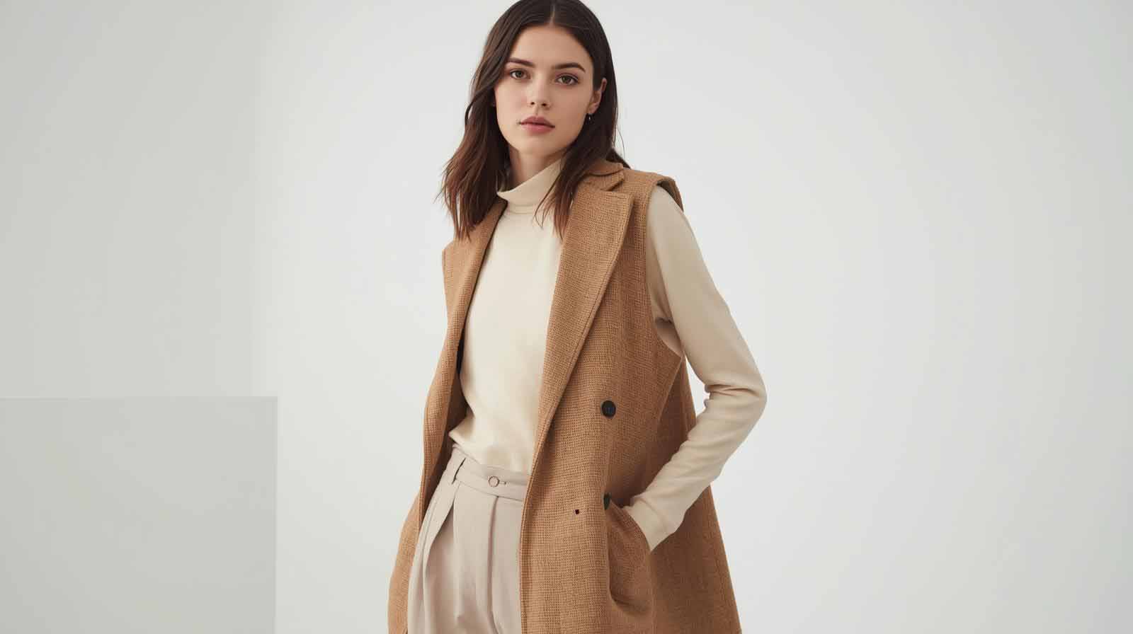 چطور یک جلیقه زنانه استایل مینیمال شما را خاص مکند