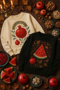 مدِ یلدایی؛ ترکیب رنگ‌های سنتی با خلاقیت هوش مصنوعی