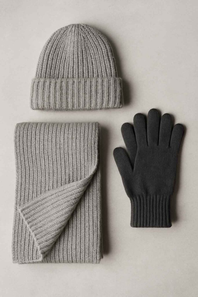 اکسسوری زمستانه: شال، کلاه و دستکش
