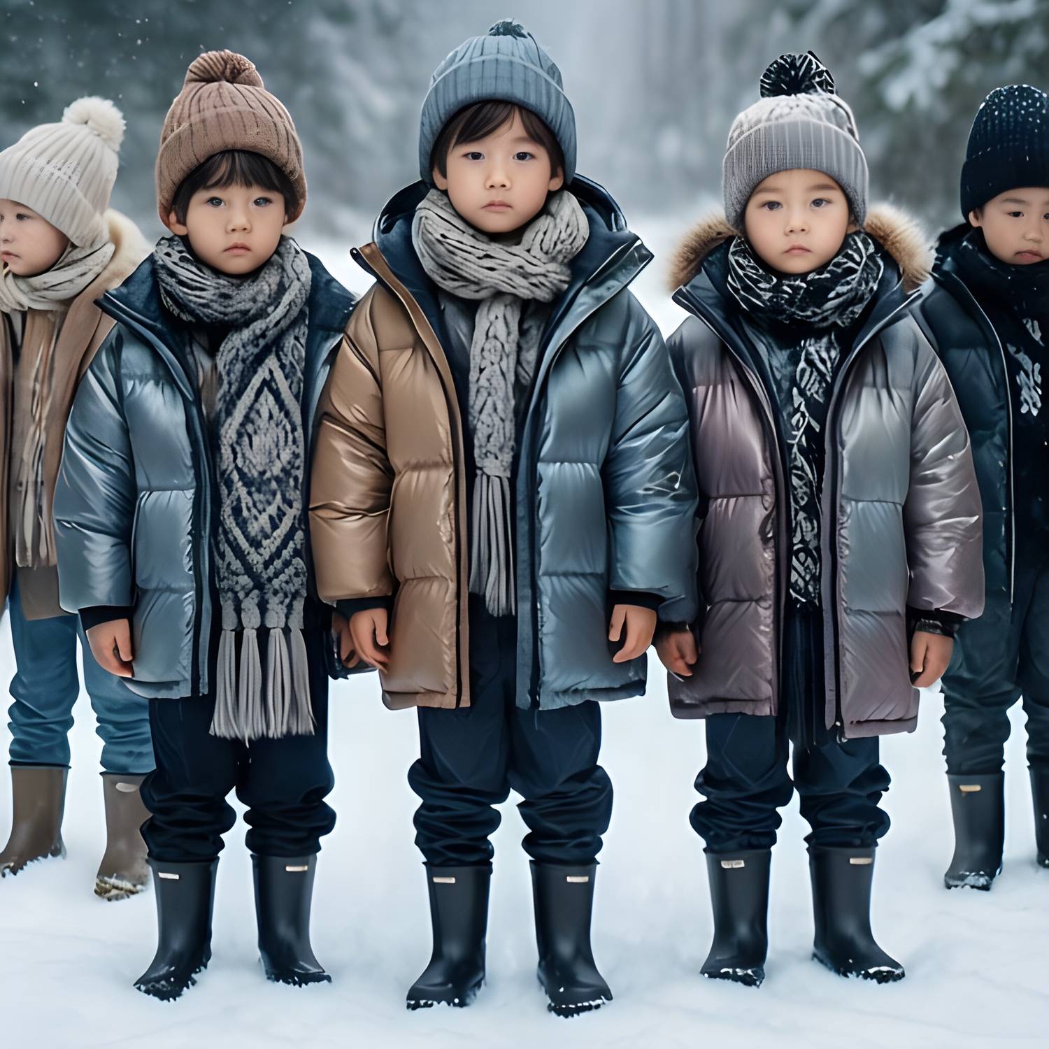 انواع لباس زمستانی بچگانه